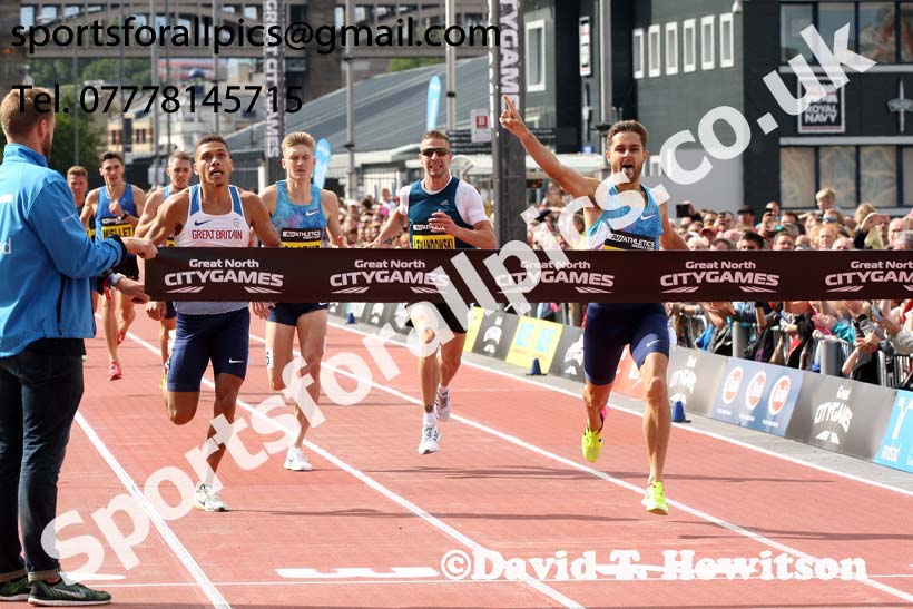 Men's mile, 2017 Great North CityGames, Gateshead/Newcaste. Photo: David T. Hewitson/Sports for All Pics
